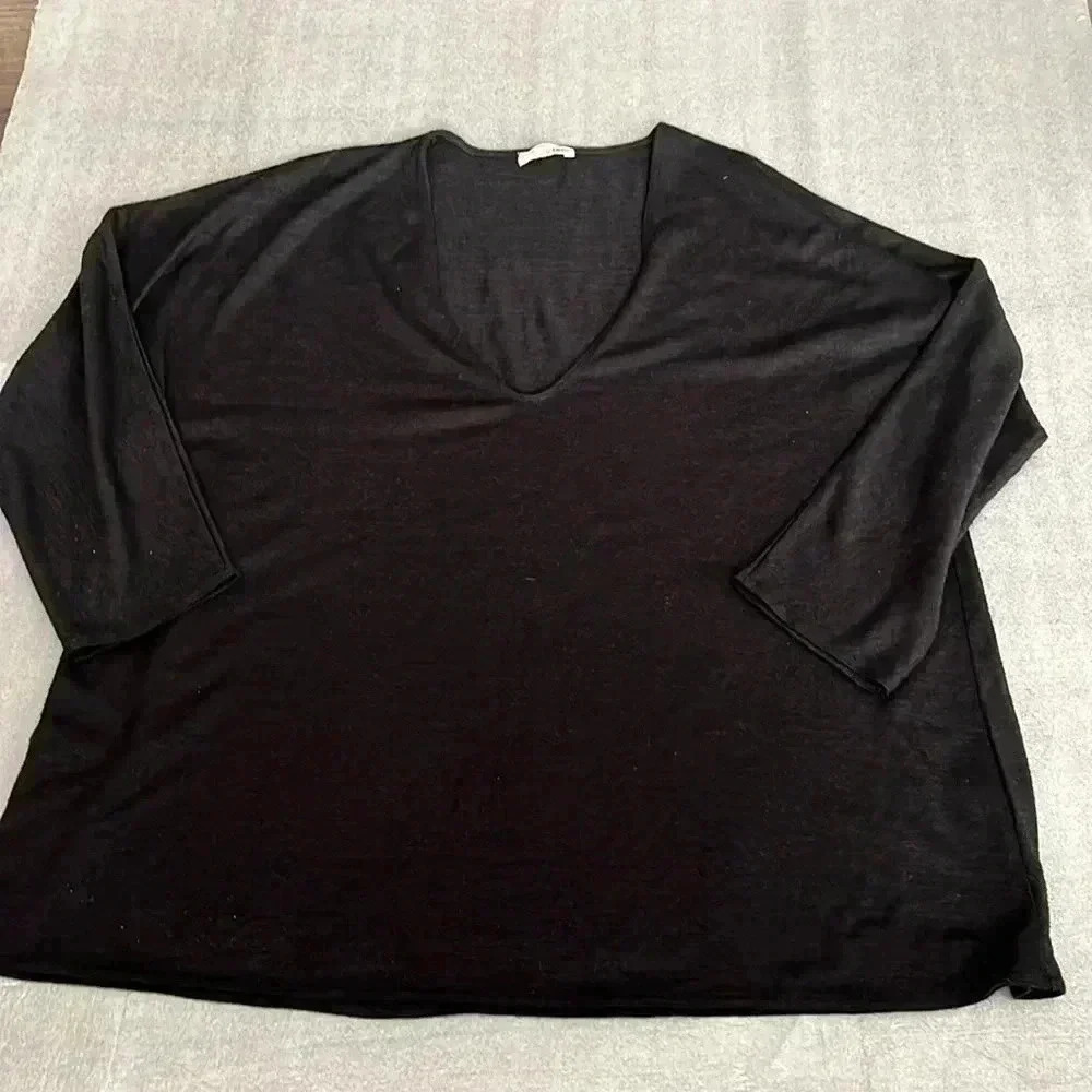 ❤️2/$40❤️[M]Wilfred Free Black Mid Sleeve  Wool Blend Blouse
